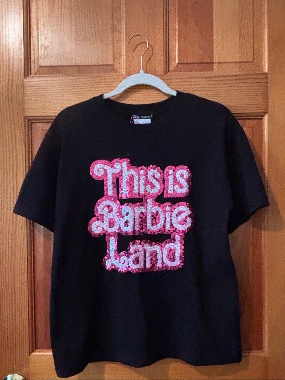 NWT Zara Barbie Sequence Knit Shirt